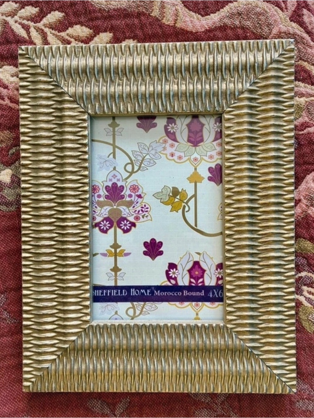 Sheffield Home Gold Textured Ribbed Picture Frame NEW
